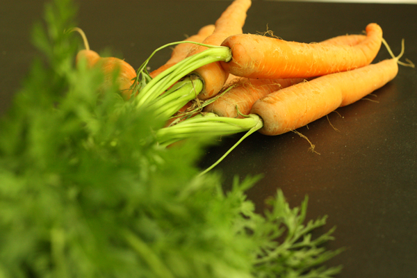 Carrots with their hair