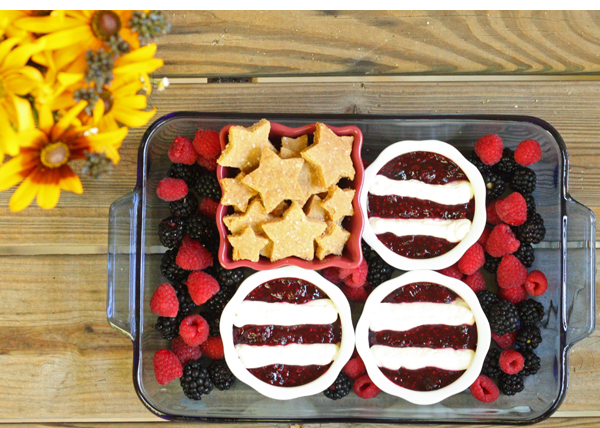 Stars and stripes shortbread style