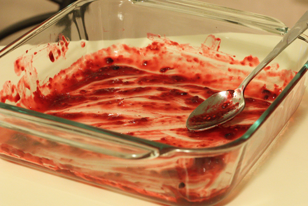 Turning berries into quick jam