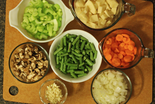 All the veggies