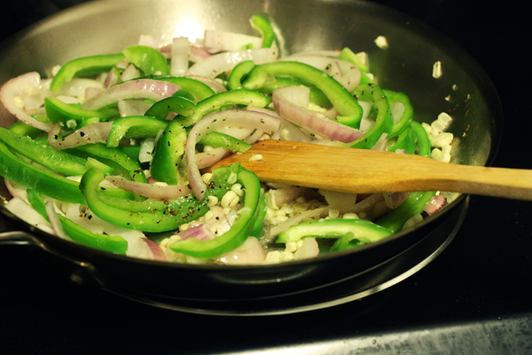 Peppers and onions and corn oh my!