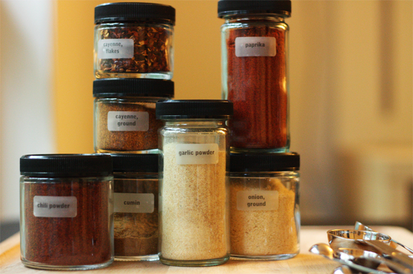 Uniform spice jars!