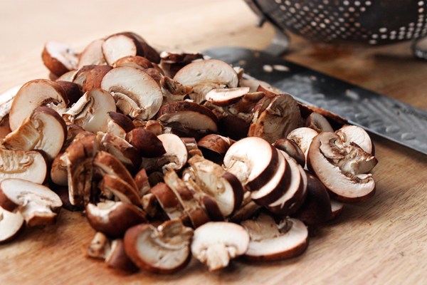 Sliced for saucing