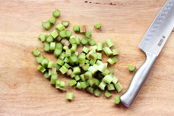 Light and green rhubarb