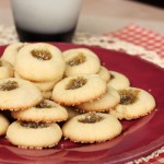 Rhubarb Thumbprint Cookies