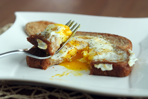 Egg in a Hole for Breakfast