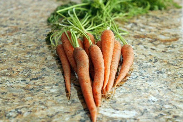 Thin and simple carrots