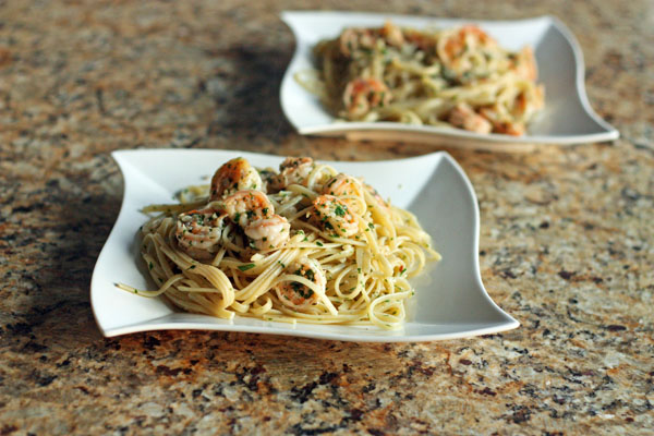 Linguine with Shrimp Scampi