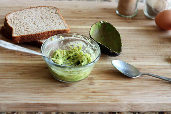 Mash the avocado