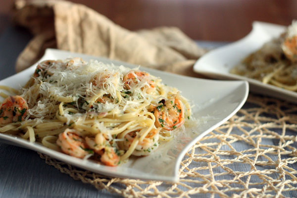 Shrimp Scampi Linguine