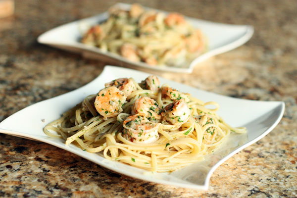 Shrimp Scampi with Linguine