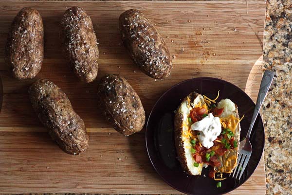 A fleet of baked potatoes