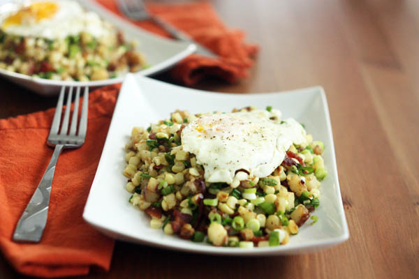 Corn and Bacon Hash