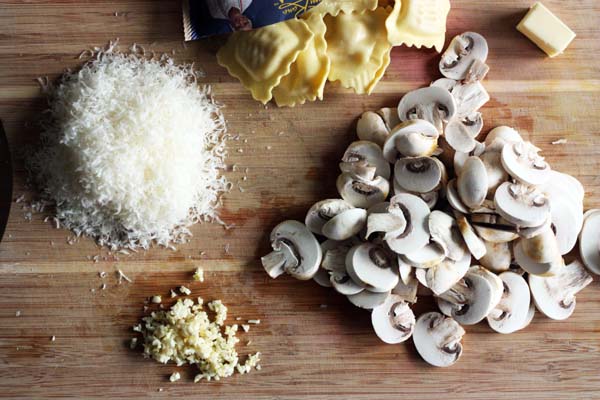 Minced grated and chopped